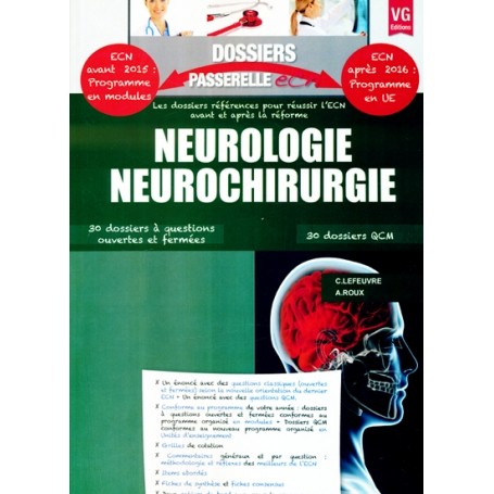 Neurologie, Neurochirurgie - VG Librairie