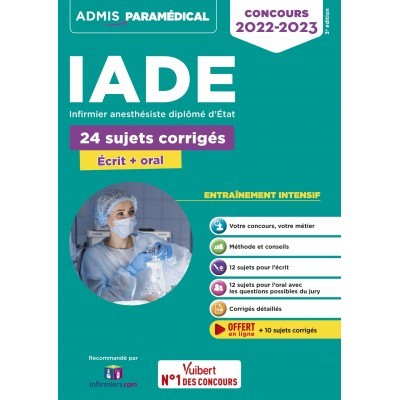 Concours IADE : 24 sujets...