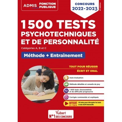 1500 tests psychotechniques...