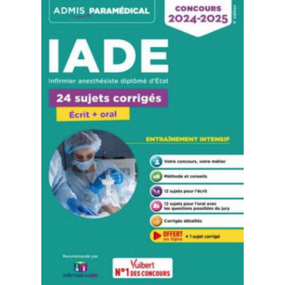 Concours IADE : 24 sujets...