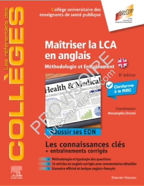 Maîtriser la LCA en anglais: Méthodologie et Entraînement - Réussir ses EDN