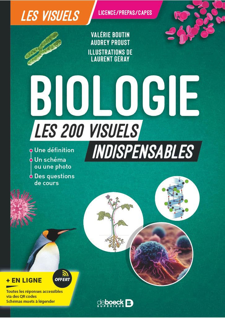 Biologie - Les 200 visuels indispensables: Licence, Capes, prépas