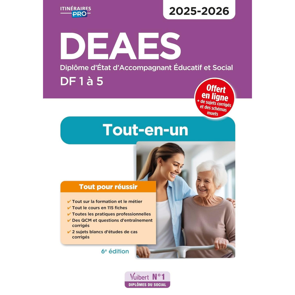 DEAES - Domaines de formation 1 à 5 - Préparation complète pour réussir sa formation - Tout-en-un