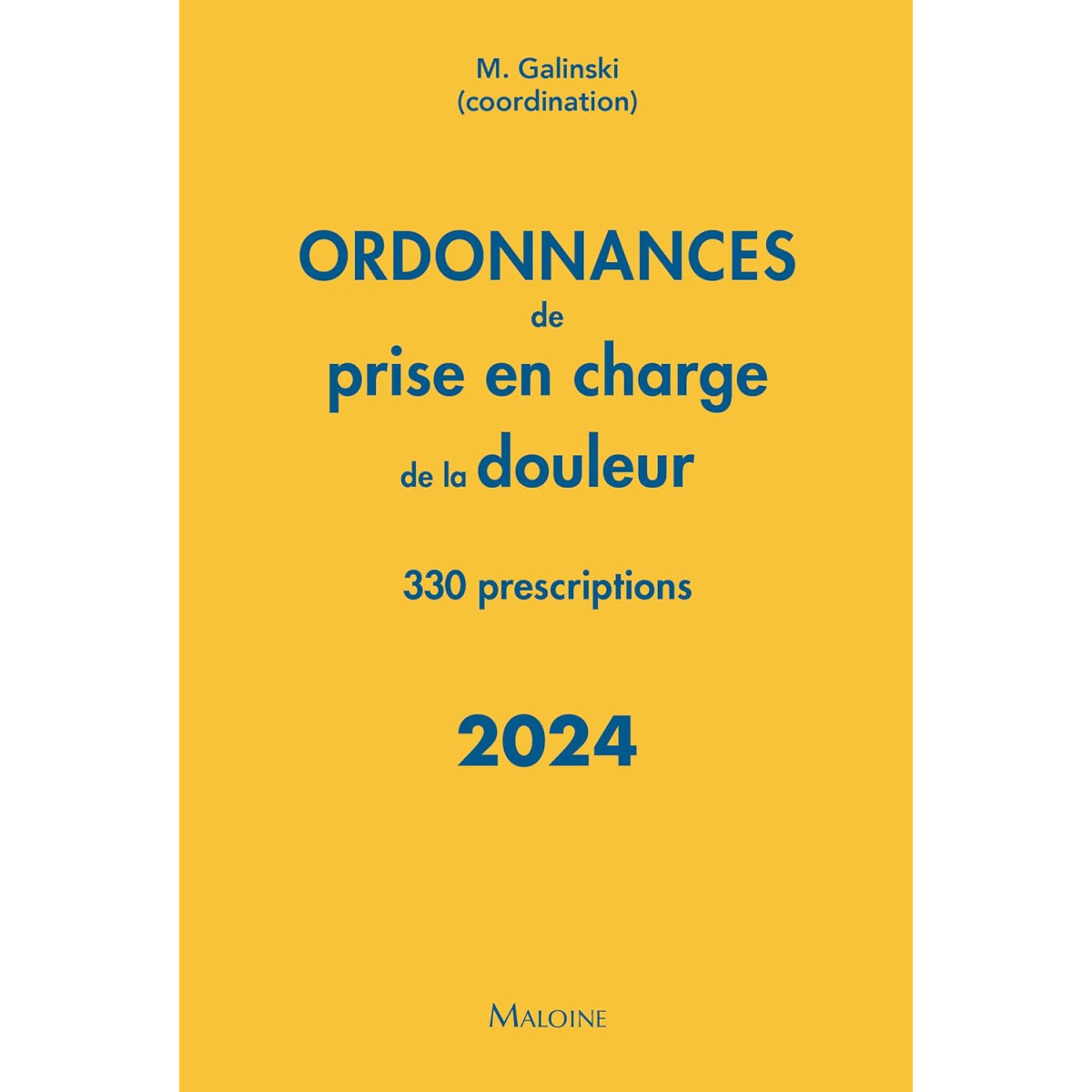 Ordonnances de prise en charge de la douleur - 330 prescriptions