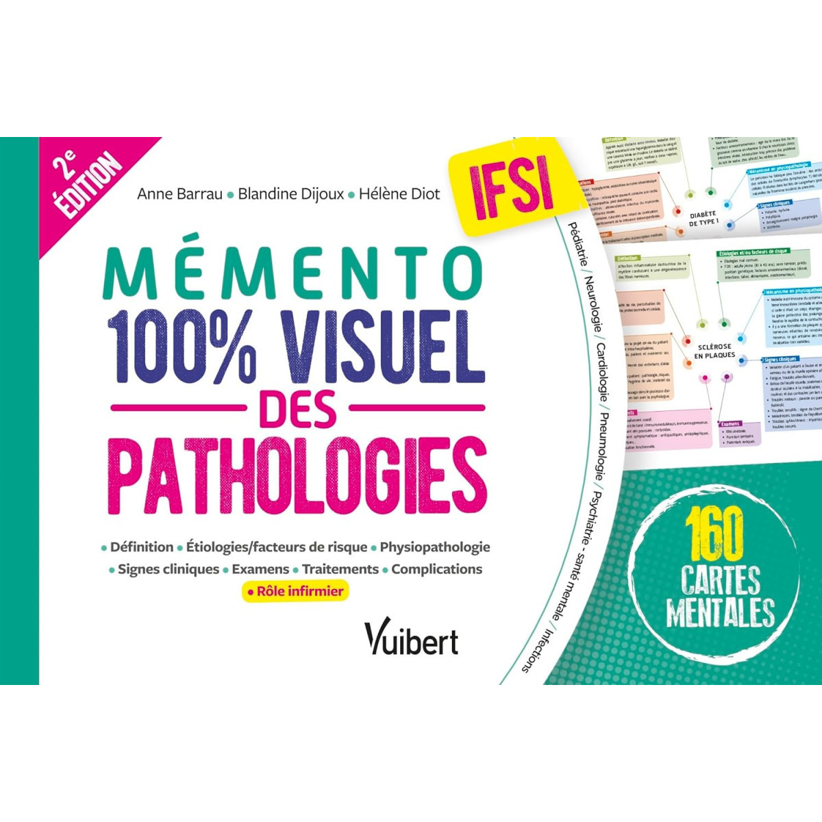 Mémento 100% visuel des pathologies IFSI - 160 cartes mentales