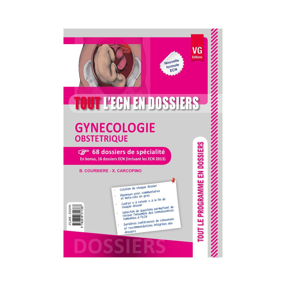 Gynécologie Obstétrique Blandine Courbière Xavier Carcopino Vg éditions Vg Librairies