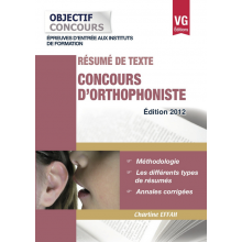 CONCOURS D'ORTHOPHONISTE