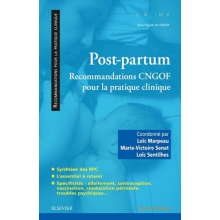 Post-partum : recommandations CNGOF pour la pratique clinique